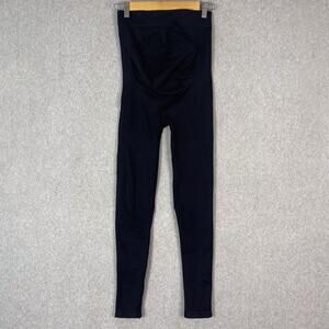 Blanqi Womens M Black Maternity Everyday Belly Support Leggings